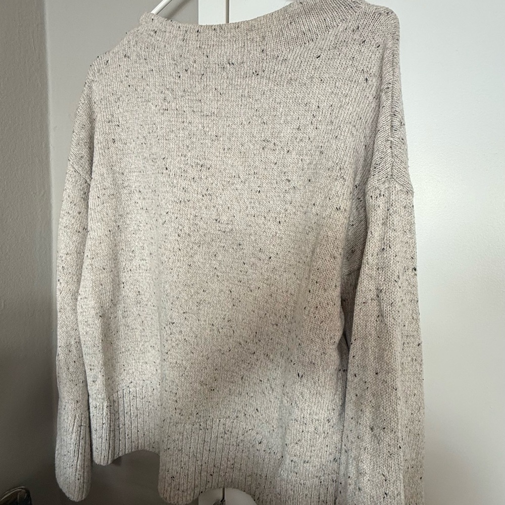 LOFT Speckled Cream Sweater